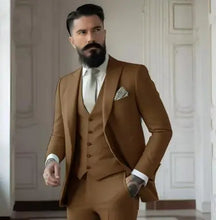 Charger l'image dans la galerie, Men's Slim Fit Solid Color Business Suit Set - giraffly