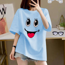 Charger l'image dans la galerie, Women's Cotton Creative Cartoon Printed Short Sleeve - giraffly