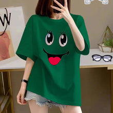 Charger l'image dans la galerie, Women's Cotton Creative Cartoon Printed Short Sleeve - giraffly