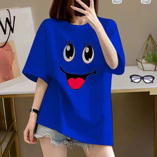 Charger l'image dans la galerie, Women's Cotton Creative Cartoon Printed Short Sleeve - giraffly