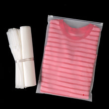 Charger l'image dans la galerie, PE Transparent Zipper Bag Double-sided 8 Silk 12 Silk Clothing Bag - giraffly