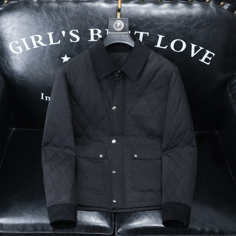 Men's Plus Size Casual Cotton-padded Clothes Coat  -  giraffly