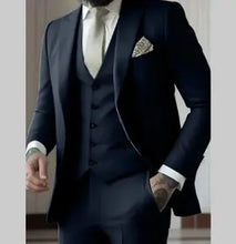 Load image into Gallery viewer, Men&#39;s Slim Fit Solid Color Business Suit Set  -  giraffly
