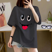 Load image into Gallery viewer, Women&#39;s Cotton Creative Cartoon Printed Short Sleeve  -  giraffly
