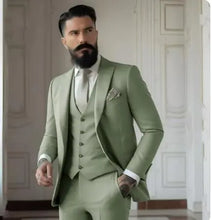 Load image into Gallery viewer, Men&#39;s Slim Fit Solid Color Business Suit Set  -  giraffly
