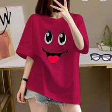Load image into Gallery viewer, Women&#39;s Cotton Creative Cartoon Printed Short Sleeve  -  giraffly
